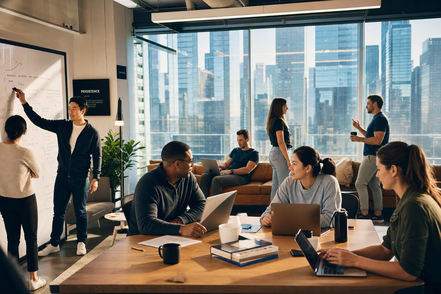 Founders collaborating at tiphub accelerator